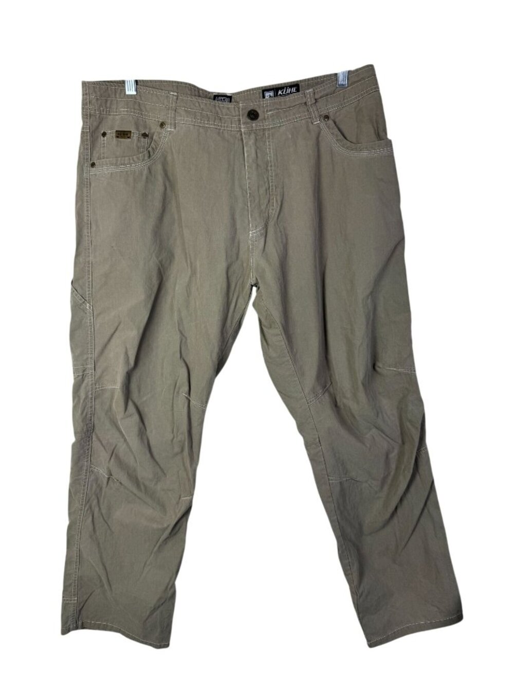 Kuhl Revolvr Mens Cargo Outdoor Pants 40x30 Khaki Brown Hiking Camping‎ Gorpcore